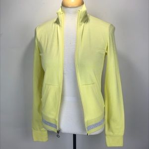 JUICY COUTURE Womens Jacket French Terry Yellow